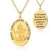 Saint Necklace St Michael Necklace for Men Women Saint Christopher