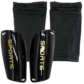 M-Football Shin Guards, Shin Guards Pads + High Elastic Sleeves, Youth Boys Girls Shin Pad Sleeves for Football Games, EVA Cushon Protection Reduce hit & Injuries