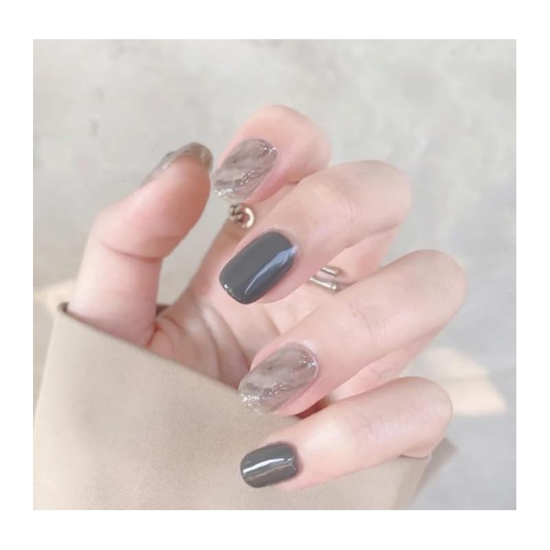 ncip05 False Nail Tip, Short, Nail Tip, Cute, Plain, Simple,