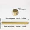5 Pack Gold Drawer Pulls, 221MM Brushed Gold Cabinet Pulls