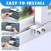 HYIEOU Sliding Window Locks (6 Sets), Secure Window Lock with