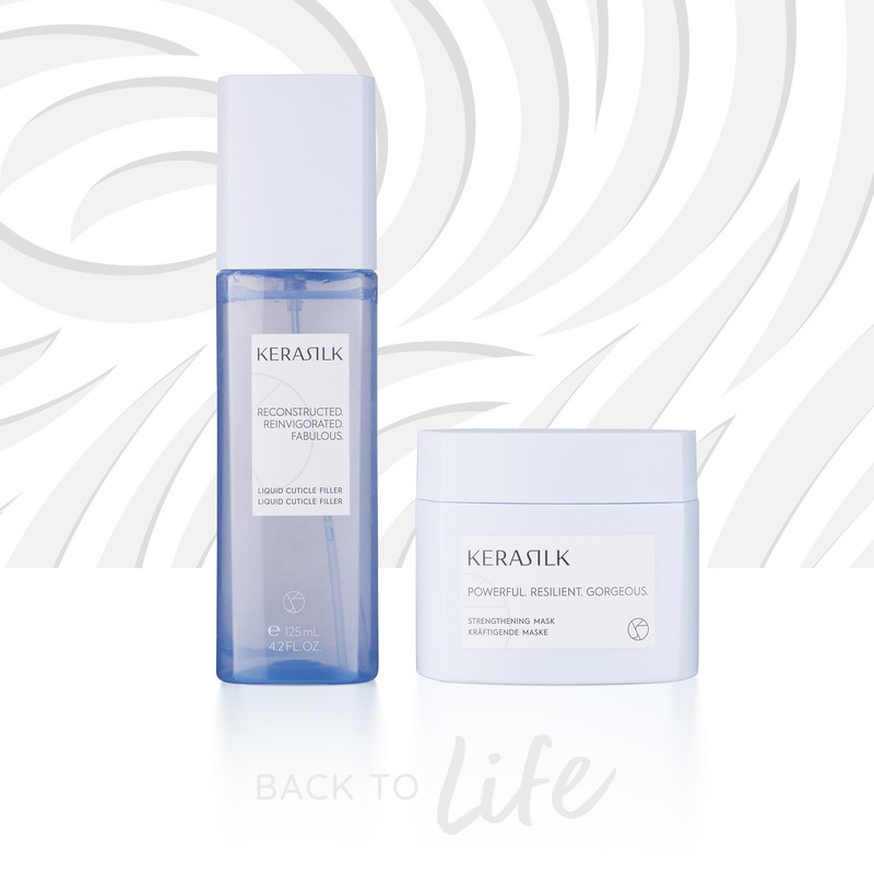 Kerasilk Strengthening Set with Liquid Cutitle Filler, 125ml and Strengthening