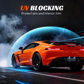 PAMAGOO Car Window Tint 20% VLT, 20 Percent Nano Ceramic Window Roll 24" Inch x 100'Ft, Automotive Car Tint for Privacy Sun & Glare Protection UV Heat Blocking, Scratch Resistant 5-Layer