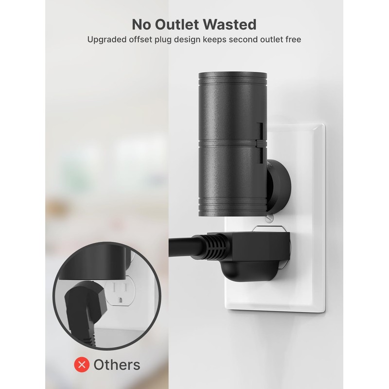 Likelgn Night Light Plug into Wall, 2 Pack Dimmable LED