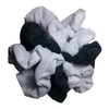 Scrunchie Set, 9 Thermal Cotton Scrunchies, 90s Style (Bright Color)