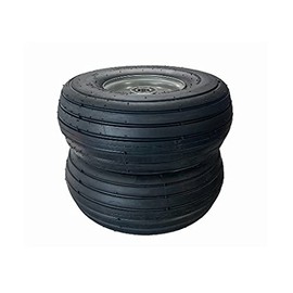 15x6-6 Tedder Tire & Wheel for 25mm (0.98") Axle and 3" Hub (2 Pack)