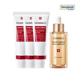 Madeca Cream Power Booth Ting Formula 50mlx3+ Mok Mok Ampoule 38ml / 마데카크림 파워부스팅포뮬러 50mlX3개+ 쏙앰플 38ml