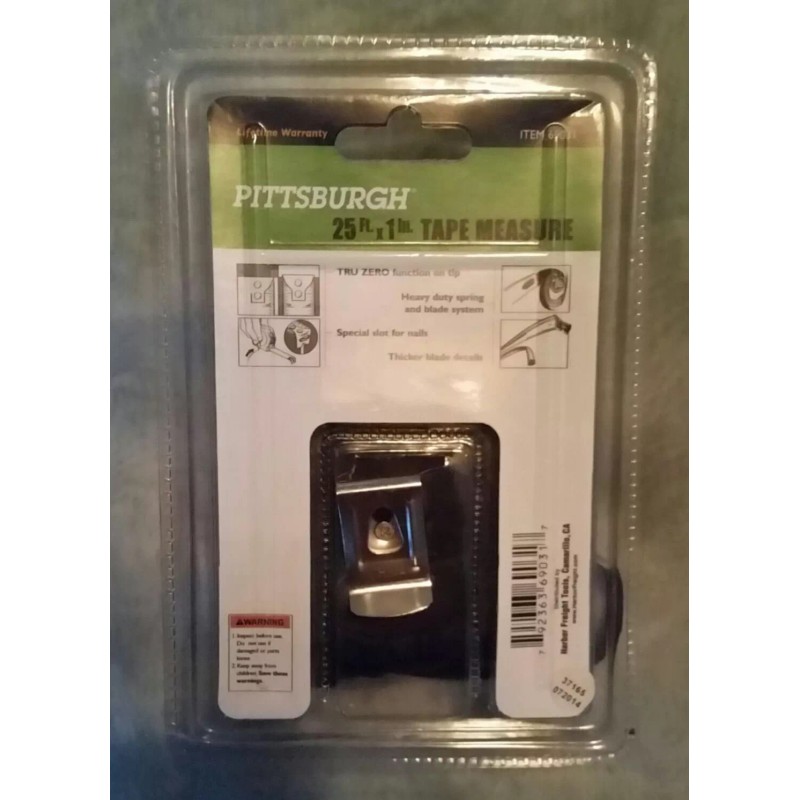 PITTSBURGH QUIKFIND TAPE MEASURE 25 FT X 1 INCH