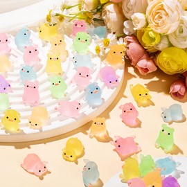 LHSYFBZ 36Pcs Luminous Mini Resin Pig, Miniature Pig, Glow in The Dark Tiny Pig Ornament for Garden Landscape Aquarium Dollhouse Birthday Party Room Crafts Decor