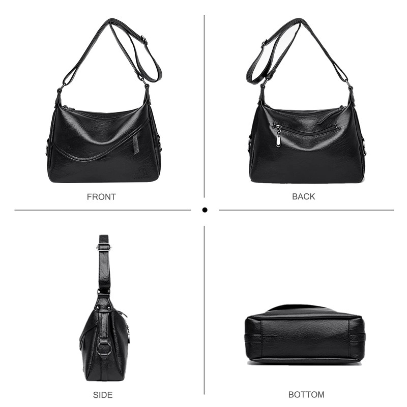 NICOLE&DORIS Classic Crossbody Bag Womens Soft Vintage Shoulder Bag Ladies