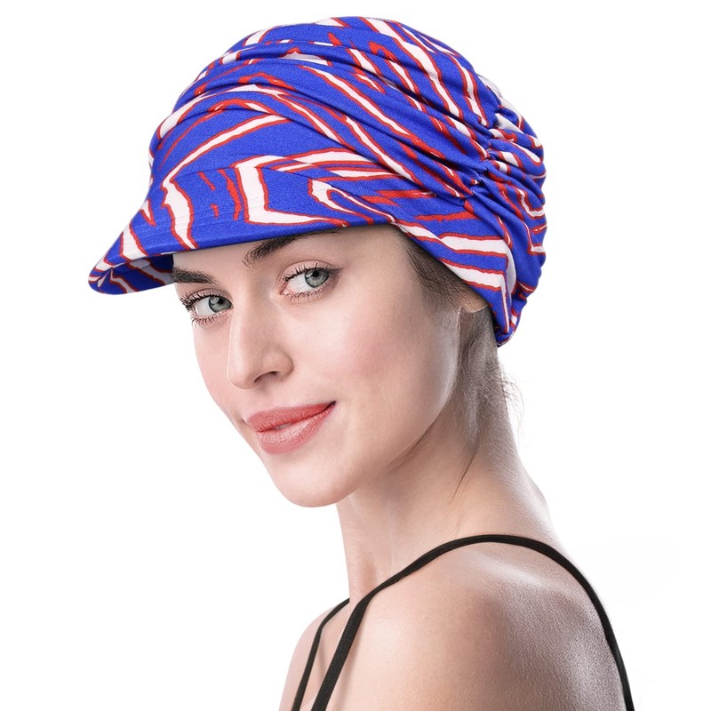 Gorra de béisbol de bambú suave para mujer, Azul verano,