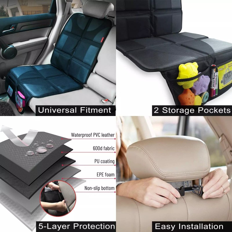 Autobase Waterproof Car Seat Protector for Child Car Seat |