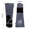 RAPICCA Animal Handling Gloves Bite Proof Reinforced Leather Padding Dog,Cat