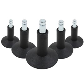 HJH Office 619004 Pack of 5 Glide Feet Size 12 with 11 mm Pin Diameter