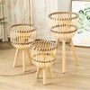Woven Flower Pot Faux Rattan Planter High Living Room Floor