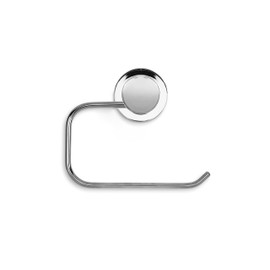 Croydex Stick n Lock Easy to Fit Adhesive Toilet Paper Holder, 4.3in x 6.3in x 1in, Chrome