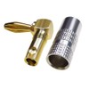 Cleqee 8pcs 24K Gold Plated Right Angle Speaker Banana Plug