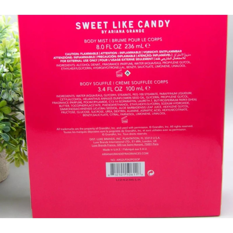 Ariana Grande Sweet Like Candy Body Mist and Body Souffle