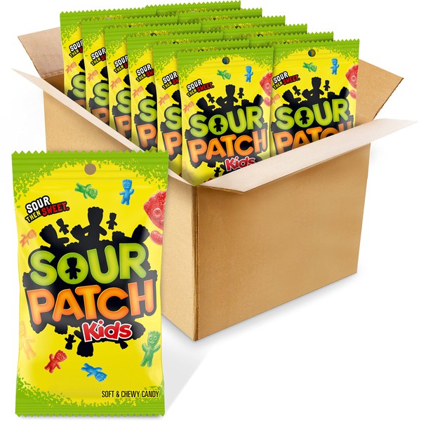 SOUR PATCH KIDS Soft & Chewy Candy, 12 - 8 oz Bags