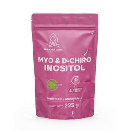 Inositol 40:1 | 45 días | Myo y D-Chiro Inositol con Colágeno Hidrolizado Raíces Zen | Apoyo integral para la mujer | (225 Gramos - 45 porciones)