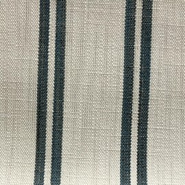 PERENNIALS INDOOR OUTDOOR  FABRIC PERFORMANCE RACING STRIPE CERULEAN BY THE YARD