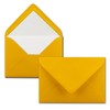 50 envelopes golden yellow (yellow, matt) - DIN C6 -