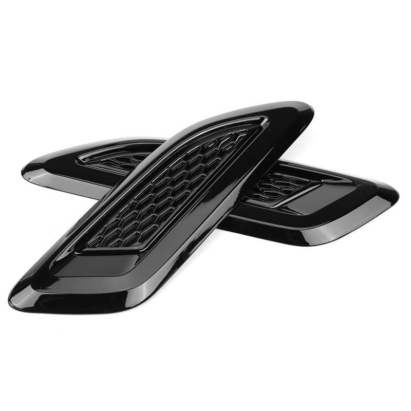 TKSE Air Vent Wing Trim, Universal Carbon Fiber Exterior Hood