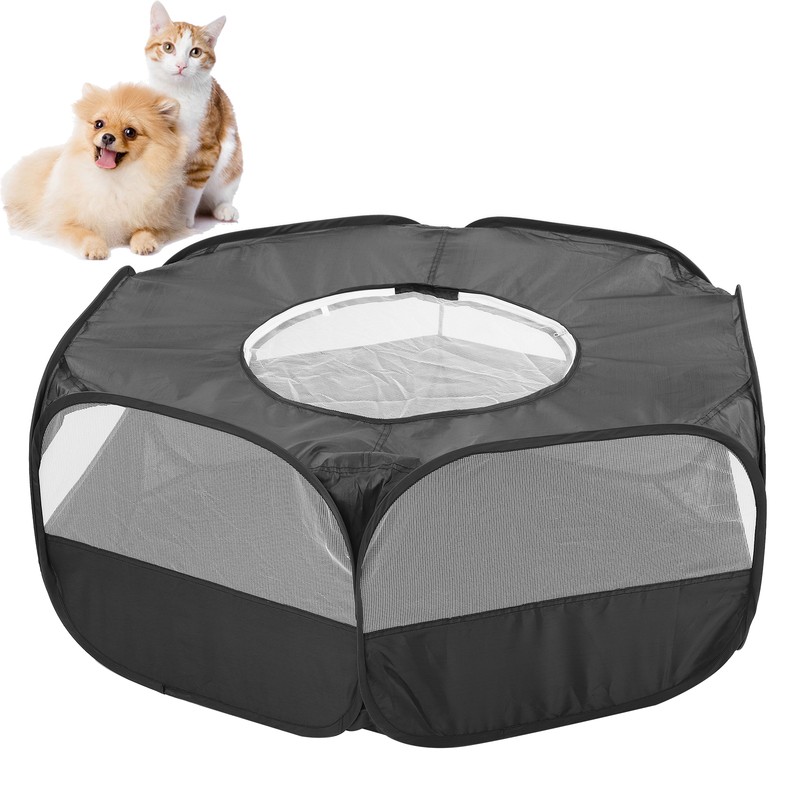 Foldable Small Animal Hamster Fence Autoopen Outdoor Indoor Exercise Crawling