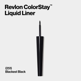 Revlon ColorStay Blackest Black Liquid Eyeliner Waterproof Long Lasting 0.08 Oz