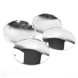DewFlew 4Pcs 7.48" Hubcap 190mm Chrome Baby Moon Wheel Center Cap for 12 13 14 inch Wheel Rim, Vintage Custom Hub Cap