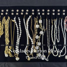 Unionplus Velvet Travel Jewelry Roll Bag Organizer for Necklace, Elastic Band and Anti-.