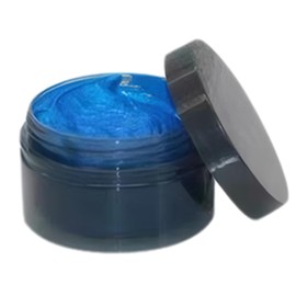 Color de cabello temporal Desechable Tinte para el cabello temporal Color de cera soluble en agua Lavado secado rápido Multiusos para niños Mujeres Hombres Uso Azul