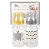 Cribmates 2 Piece Wide Bottle Elephant Zigzag, Grey/Yellow