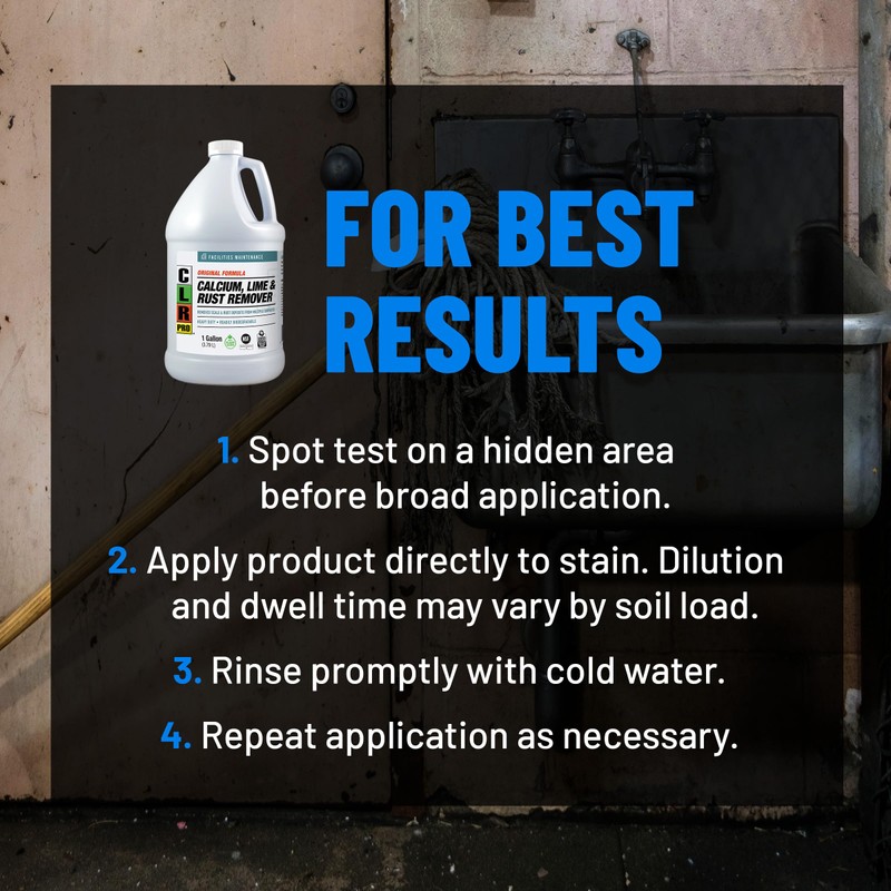 CLR PRO Calcium, Lime and Rust Remover, 1 Gallon Bottle