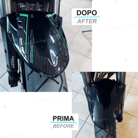 BLACK DOVES GRAPHICS 3D Protection Resin Stickers Compatible MOTORCYCLE KAWASAKI Versys 1000 2019 2022 (FENDER Protection)