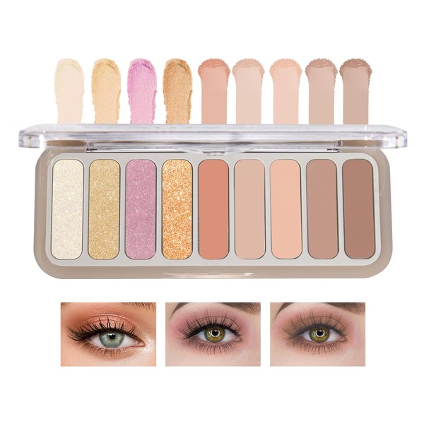 9 Colors Eyeshadow Palette Matte Nude Eye Makeup Palette Ultra-Blendable