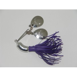 Hildebrandt 102N-PUR Nugget, 1/4-Ounce, Silver/Purple Skirt