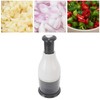 Mini Chopper White Manual Stainless Steel Blade PP Material Easy