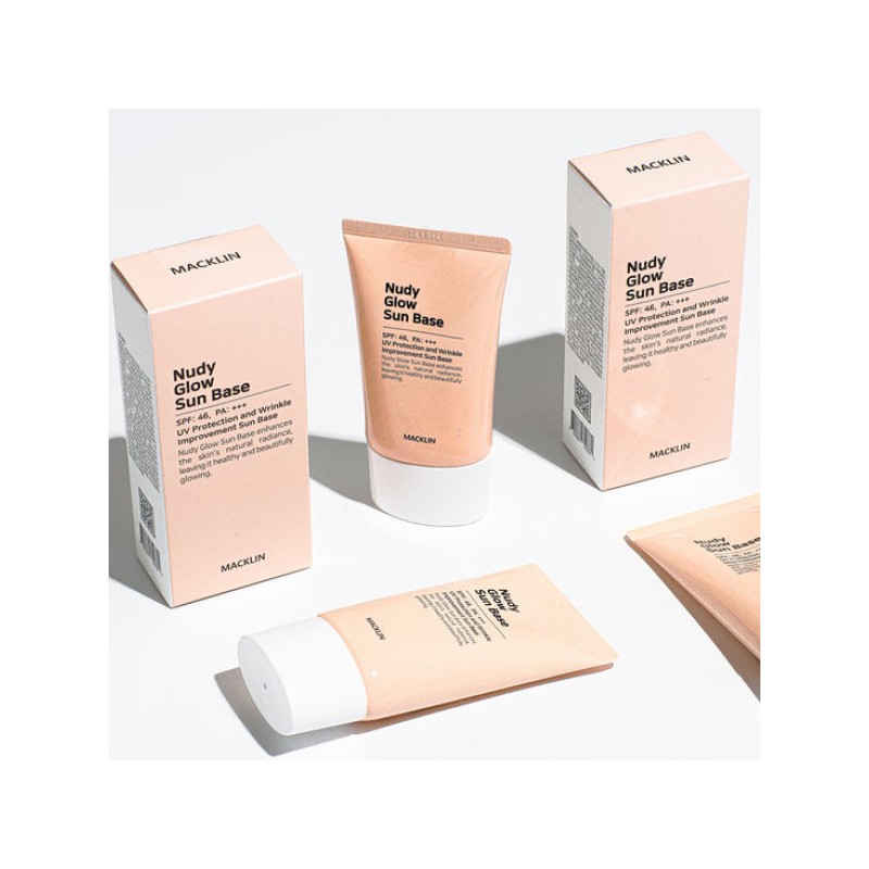 맥클린 누디 글로우 파데프리 선 베이스 SPF46 PA+++ 50ml 2개입
