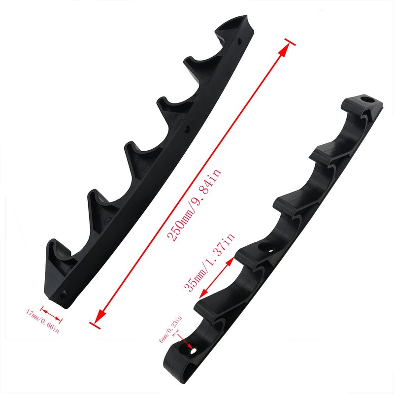 Adjustment Bracket CHENJIN 2PCS 6 Position Nylon Black Adjustment Brackets