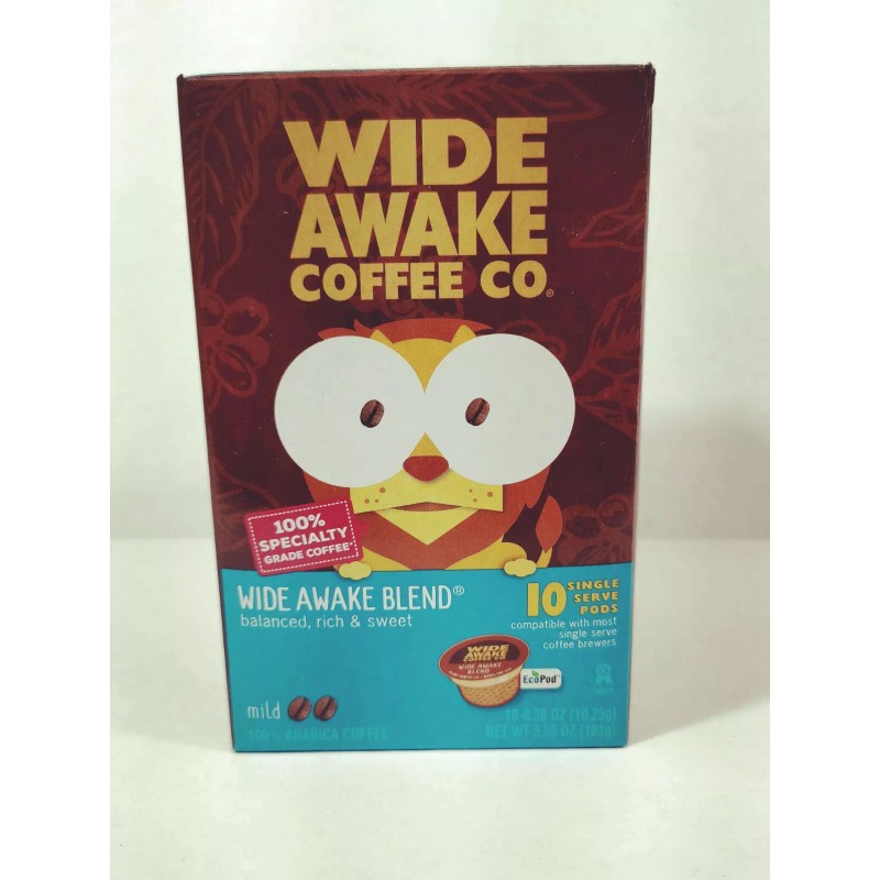 Wide Awake Coffee Pods 10-Pk Mild Blend, for K Single