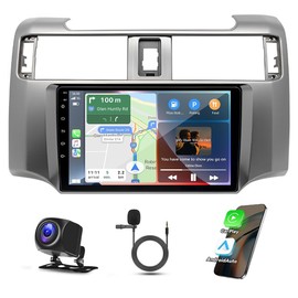 9 Inch Android 13 Car Stereo for Toyota 4Runner 2009-2019 IPS HD Touch Screen Double Din Car Audio Receiver w/Wireless Carplay Android Auto GPS Navigation Bluetooth WiFi SWC Backup Camera Mic, 2+32G