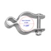 2 Pack 1-3/8inch Chain Link Fence Frame Gate Post Hinge/Galvanized