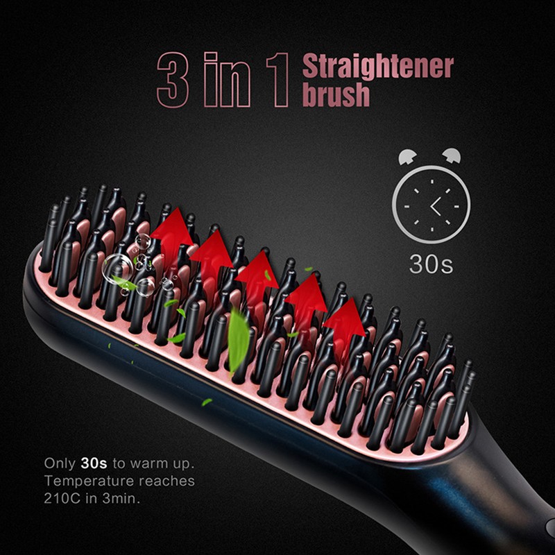 Multifunction Man Person Care Straightening Comb Hair Dressing Beard Straightener