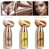 PHOERA High Gloss Waterproof Body Luminizer Glitter Face Shimmer Moisturizer