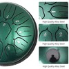 Ubblove Steel Tongue Drum 11 Notes 6 inch Handpan Drum