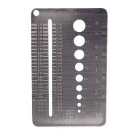YO-HAPPY Screw Gauge, 0.1-10 mm Screw Gauge, Plate Diameter, Measuring Gauge, Drill Screw, Wire Gauge