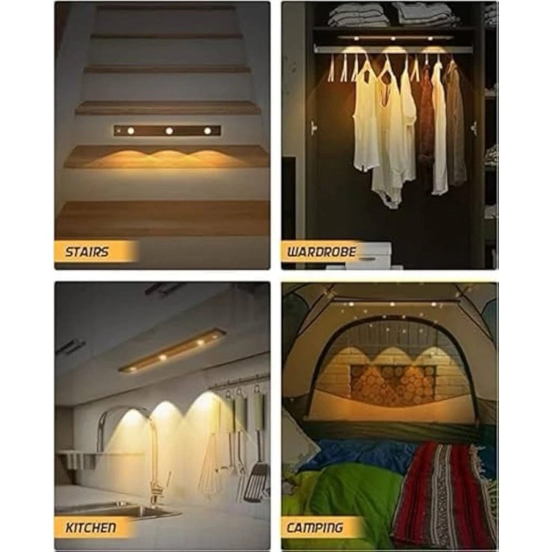 2 Pack Under Cabinet Lights Wireless,Under 12 Inch Counter Motion