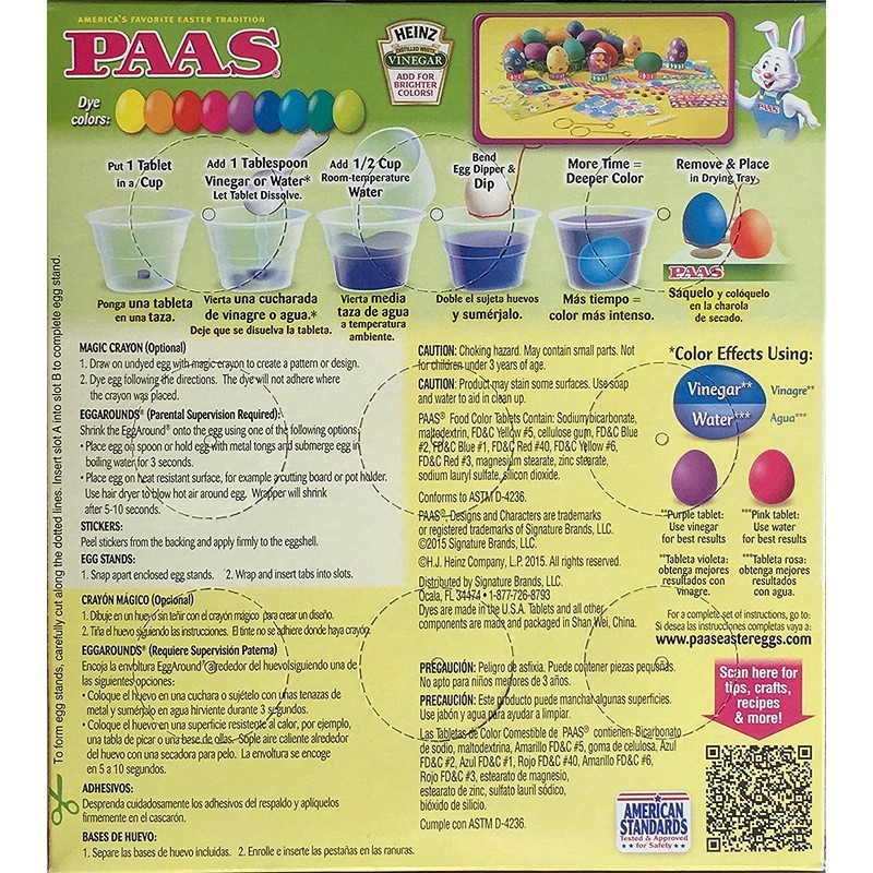Paas Classic Egg Decorating Kit With 3 Bonus Neon Dye