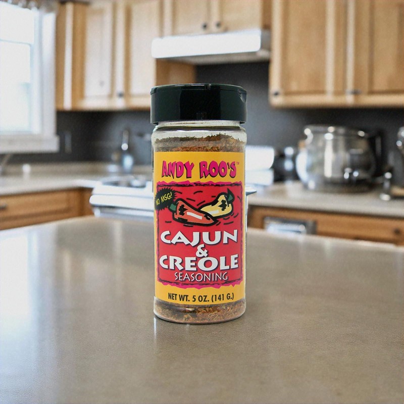 Andy Roo's Cajun & Creole Seasoning, 5 Ounce Shaker (No
